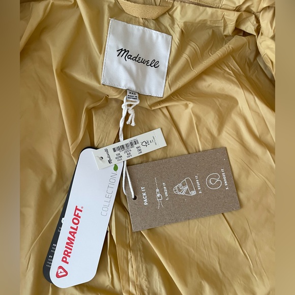 NWT Madewell Madewell Airpuff Quilted Packable Puffer Jacket XXS - runs big. - Picture 3 of 6